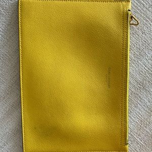 Saint Laurent Yellow Accessories Pouch